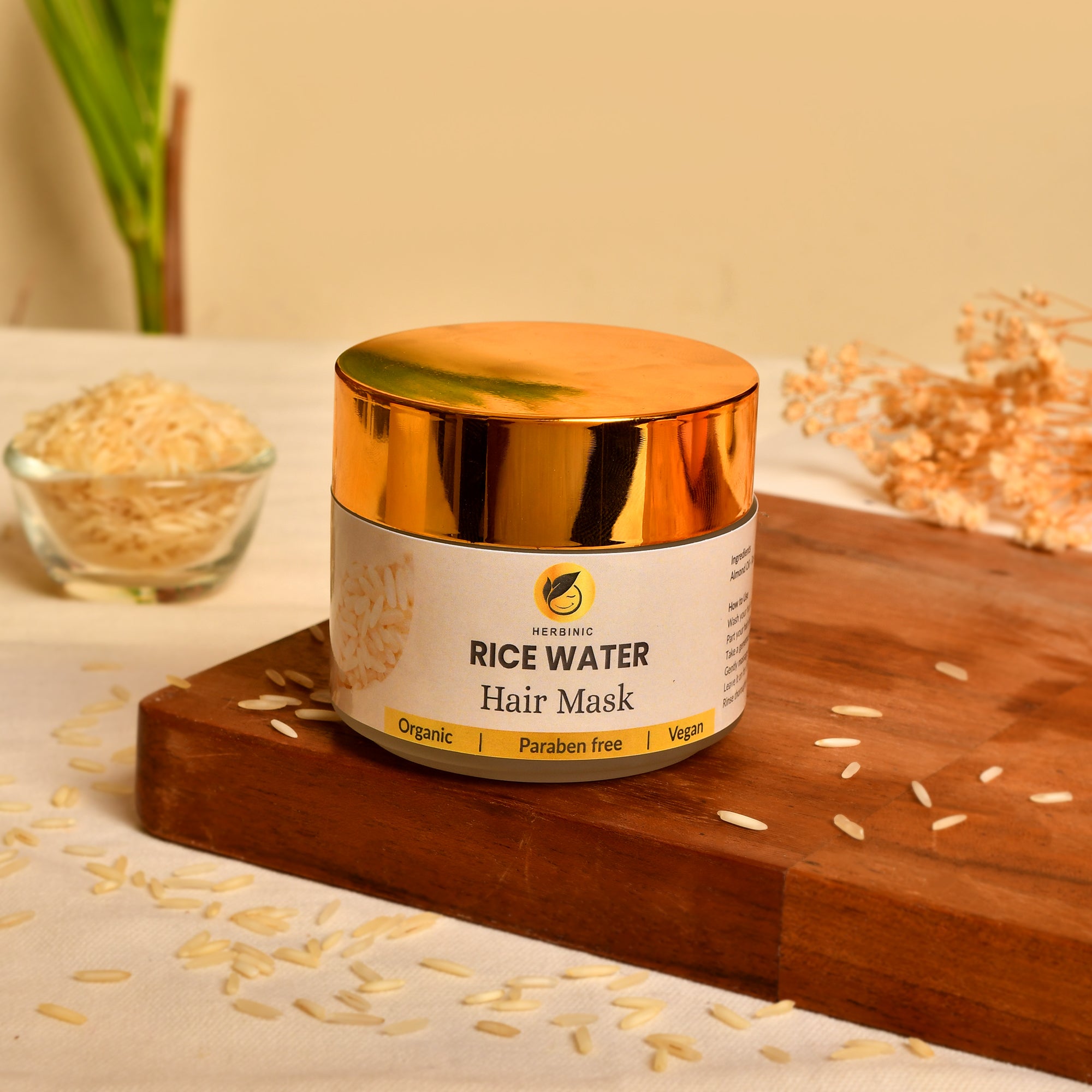 Herbinic Rice Water Hair Mask (100 gm)