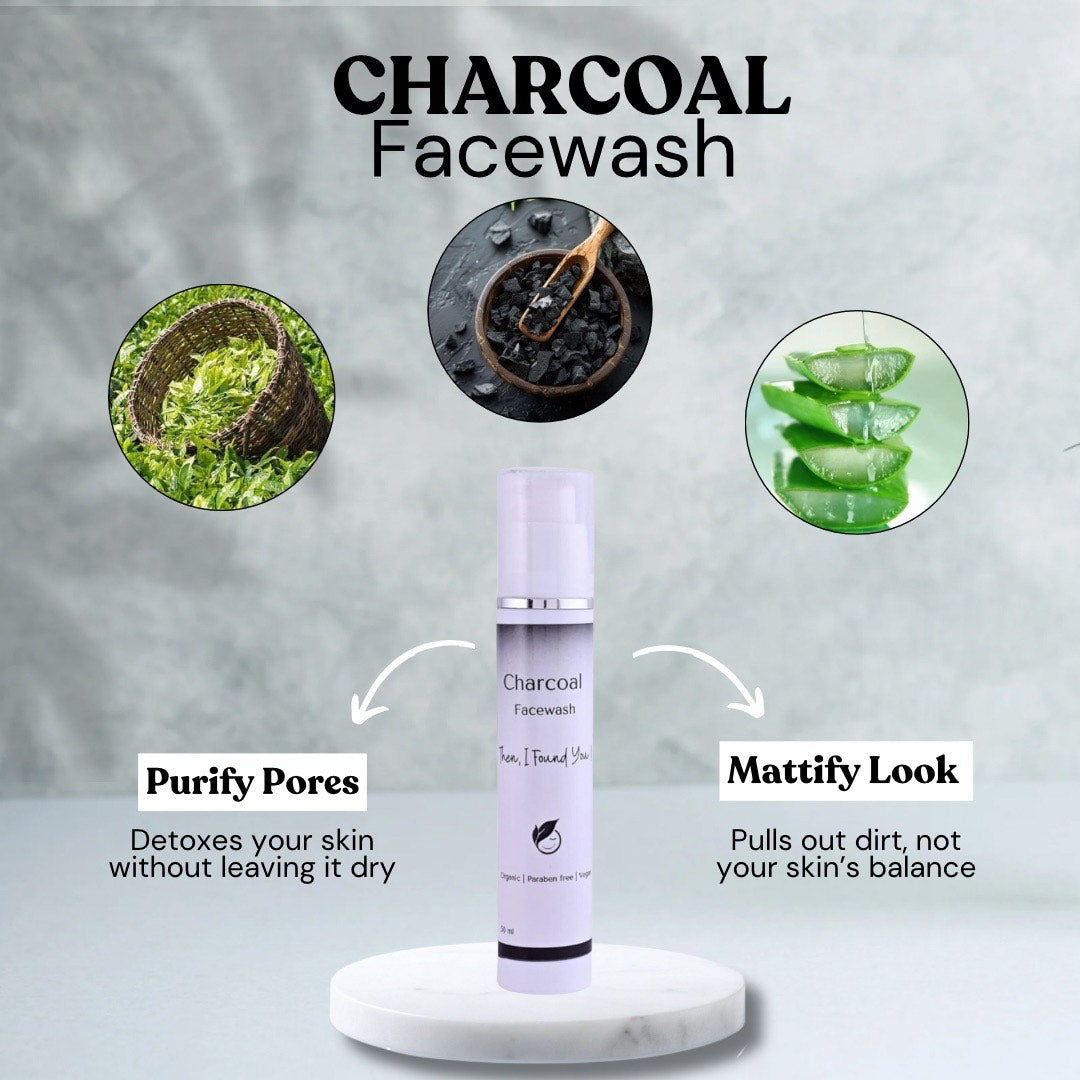 Herbinic Charcoal Face Wash (50ml)